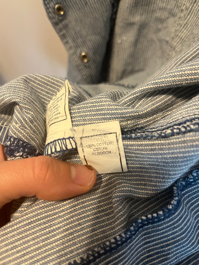 Pepe Jeans Blue & White Pinstripe Denim Vest / Waistcoat - Size S / Xs — image 5 of 8